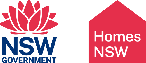 Homes NSW logo.