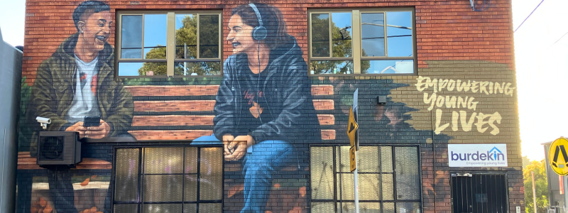 Mural at Burdekin's Marrickville office.