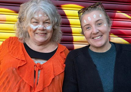 Aunty Barb O'Neill and Justene Gordon, CEO of Burdekin