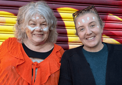 Aunty Barb and Burdekin CEO, Justene Gordon.