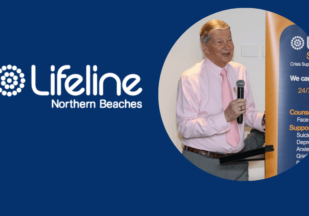 Prof Brian Burdekin talks to Lifeline Northern Beaches Counsellors