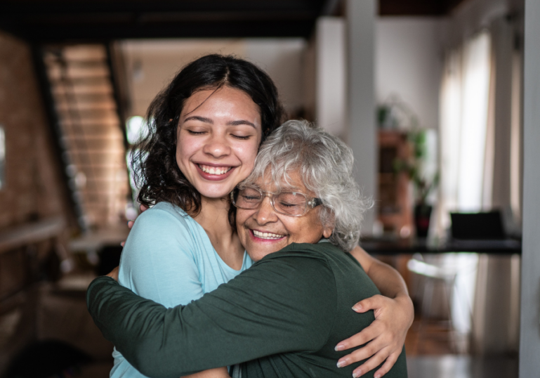 Foster Carer with a young person.