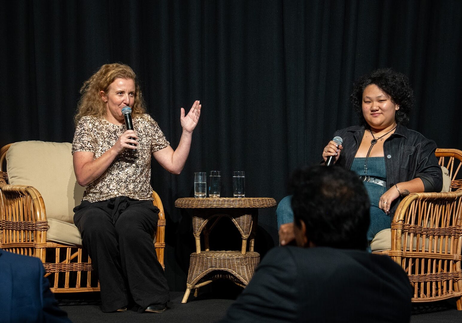 Youth homelessness was the topic of discussion by Justene Gordon and Alice at The Chappell Foundation Dinner.